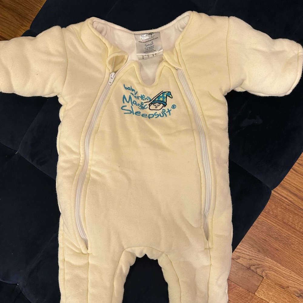 Baby Merlin Magic Sleepsuit - yellow /pastel